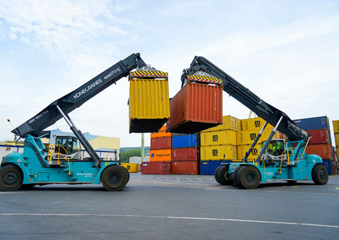 Konecranes Flow Drive lowers emissions at German inland river terminal_image